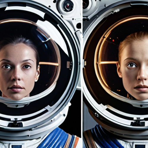 Image Prompt 1: Physiological & Psychological Evolution in Space**
